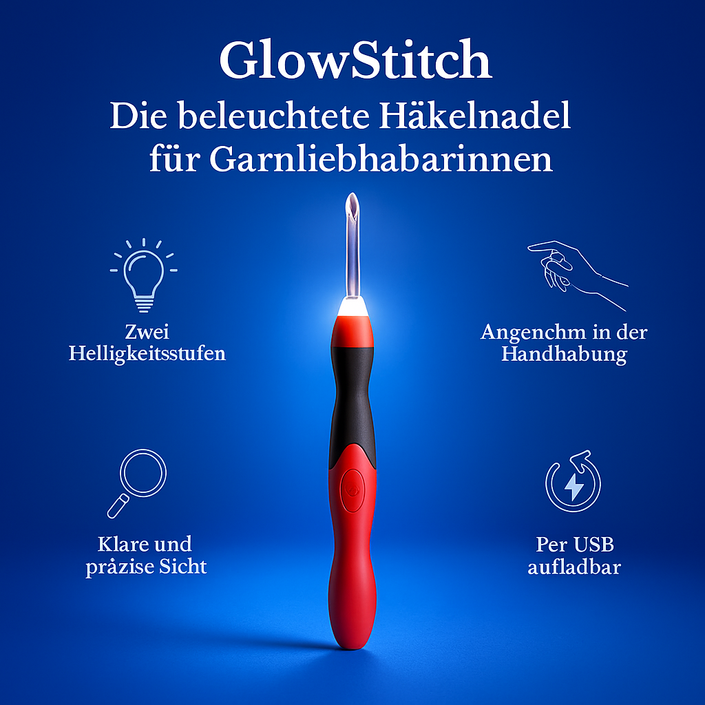 GlowStitch Set – Beleuchtete Häkelnadeln