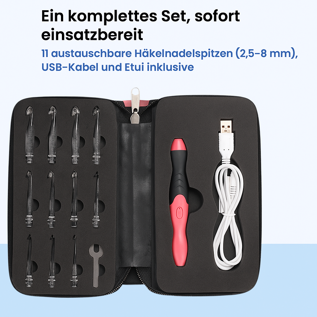 GlowStitch Set – Beleuchtete Häkelnadeln