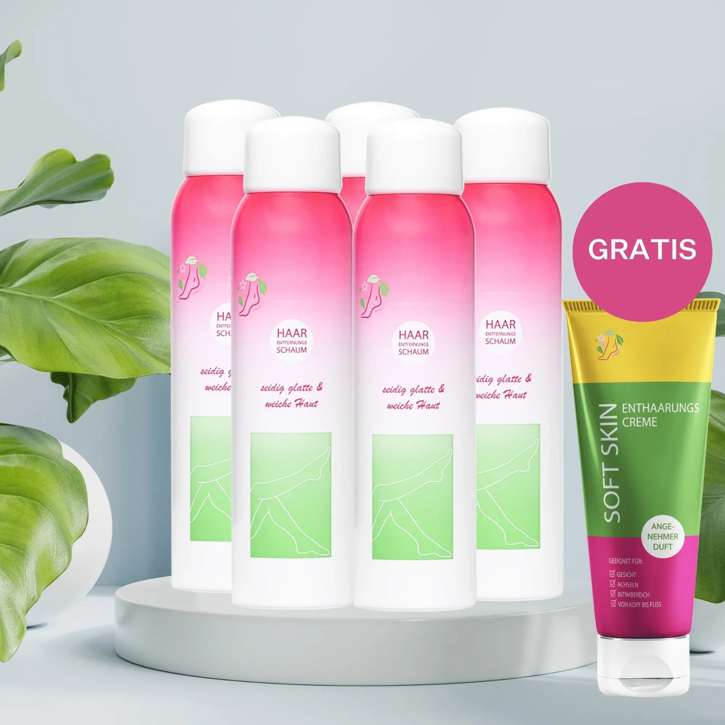 5x Nivana Haarentfernung inkl. Gratis Enthaarungscreme